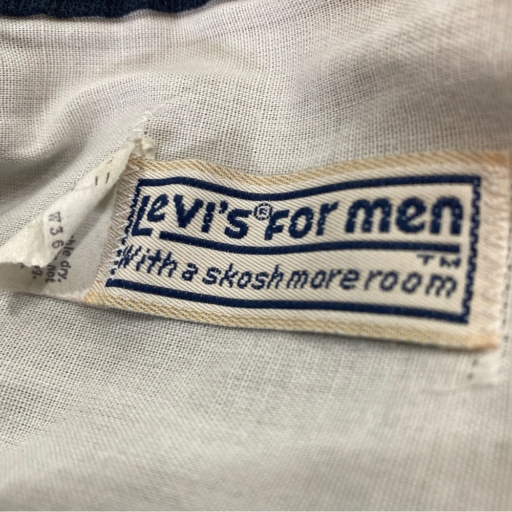 Levis With A Skosh More Room Work pants Blue Tab 1980 Vintage 36x32 - Picture 6 of 10